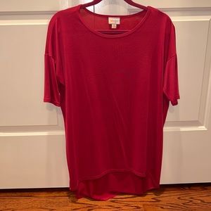Lularoe pink Irma top size XS